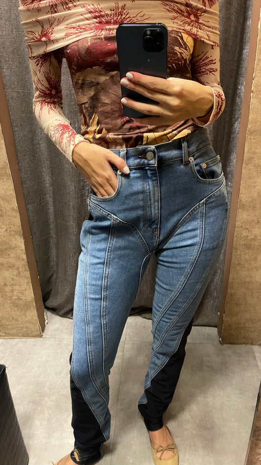 RUNWAY MUGLER DENIM PANT