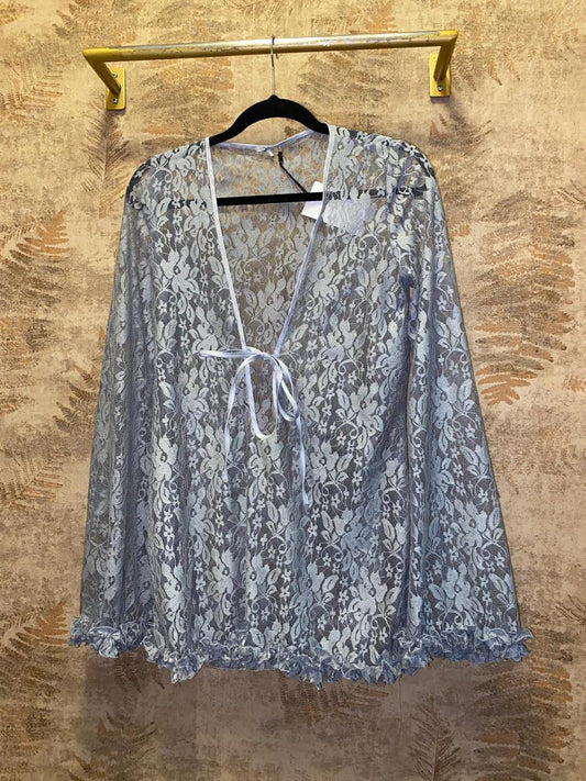 LACE TOP WITH FRUFRU MADE IN VENEZUELA