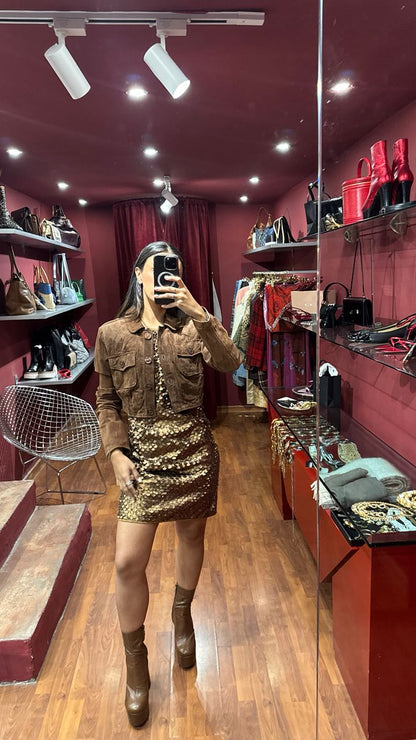 LEATHER SHORT JACKET