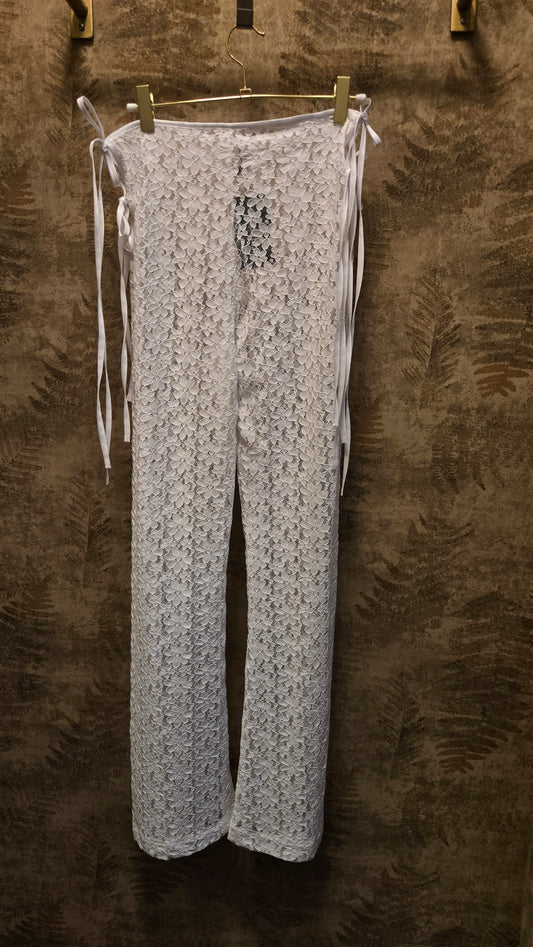 WHITE LACE PANT MADE IN VENEZUELA