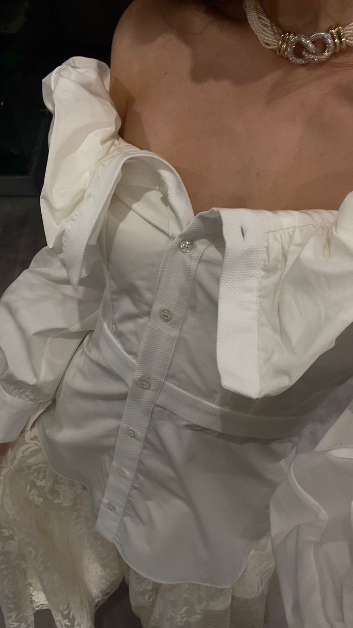 ALEXANDER MCQUEEN RUFFLED CORSET TOP