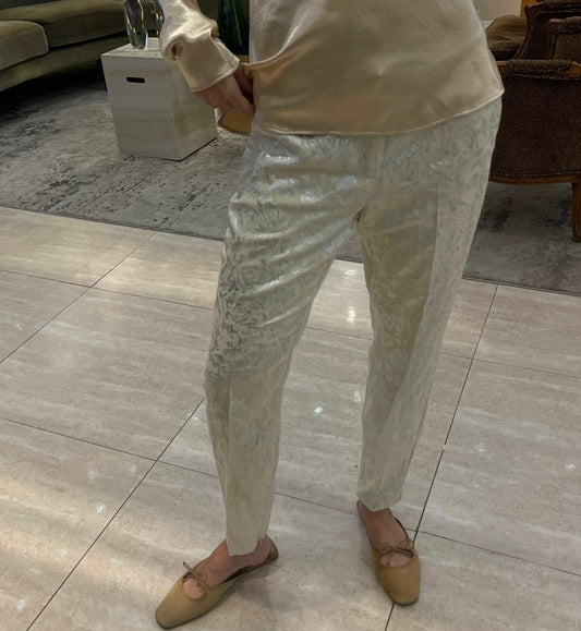 BROCARD PRINTED PANT WITH ZIP