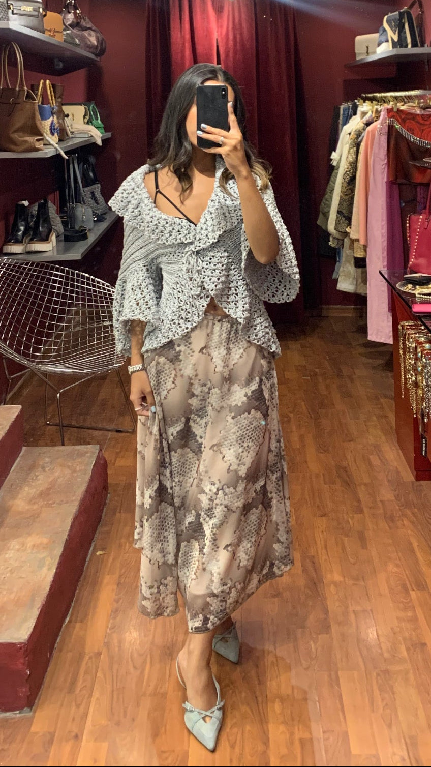 ONE- SLEEVE TOP/ SKIRT