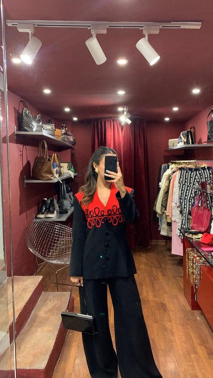 EMBROIDERED BICOLOR JACKET