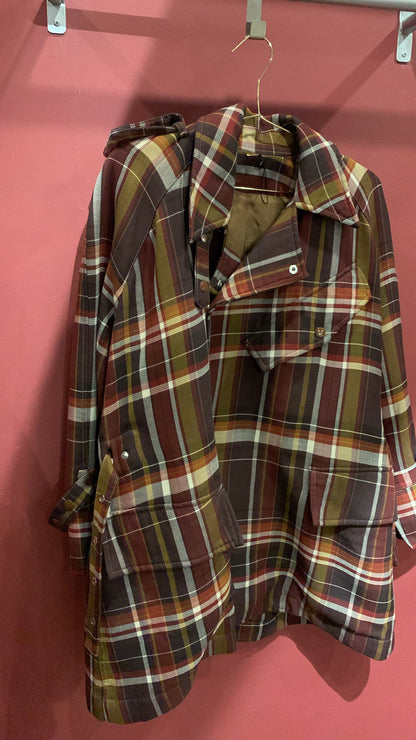 ACNE JACKET TRENCK WITH SQUARES AND PATTERN