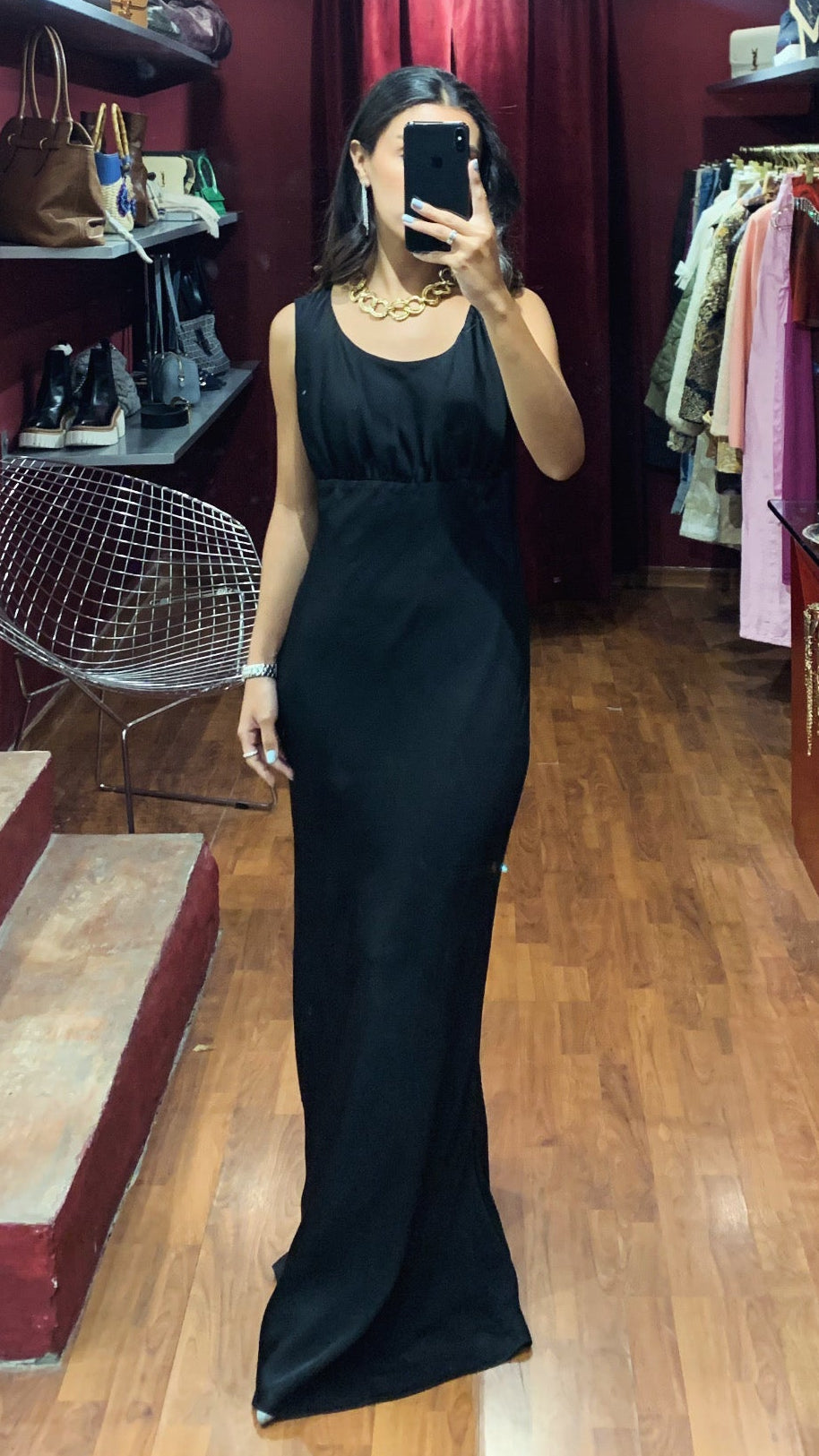 LONG DRESS OPEN BACK