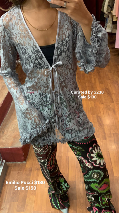 LACE TOP WITH FRUFRU MADE IN VENEZUELA