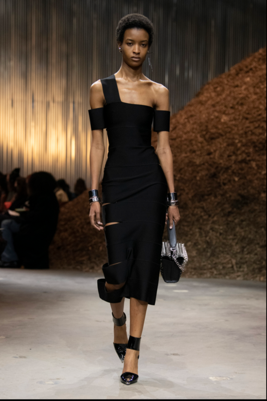 RUNWAY ALEXANDER MCQUEEN CUT-OUT DRESS