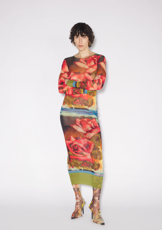 RUNWAY JEAN PAUL GAULTIER MESH DRESS