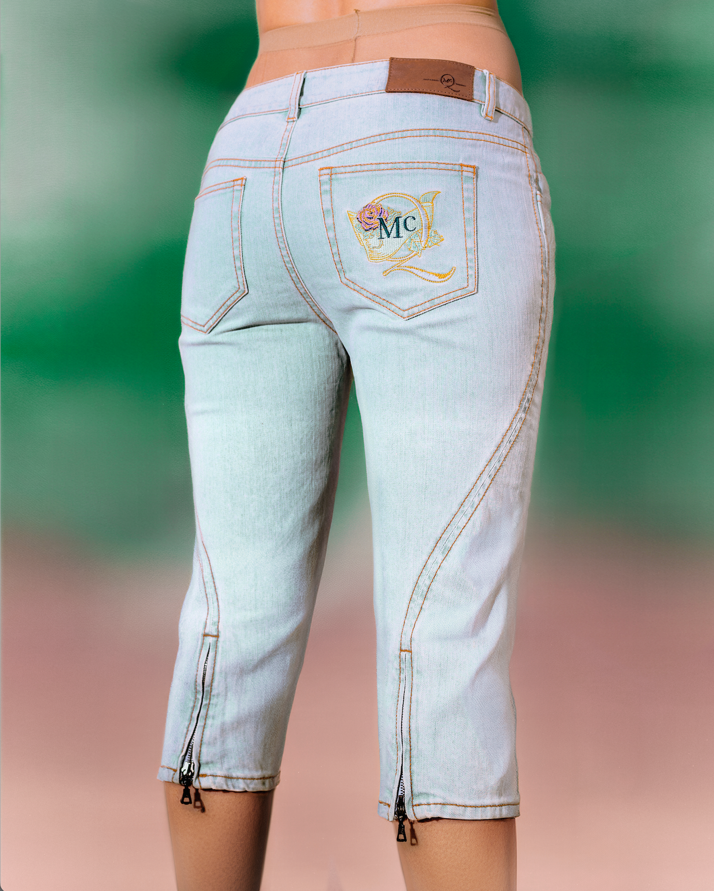 ALEXANDER MCQUEEN DENIM CAPRI