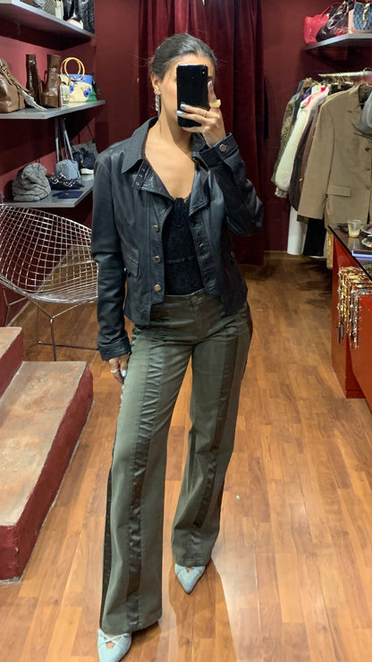 LEATHER BLACK JACKET