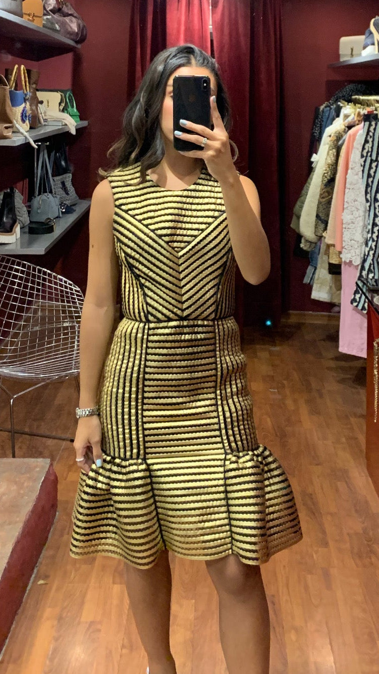 SHORT METALLIC DRESS