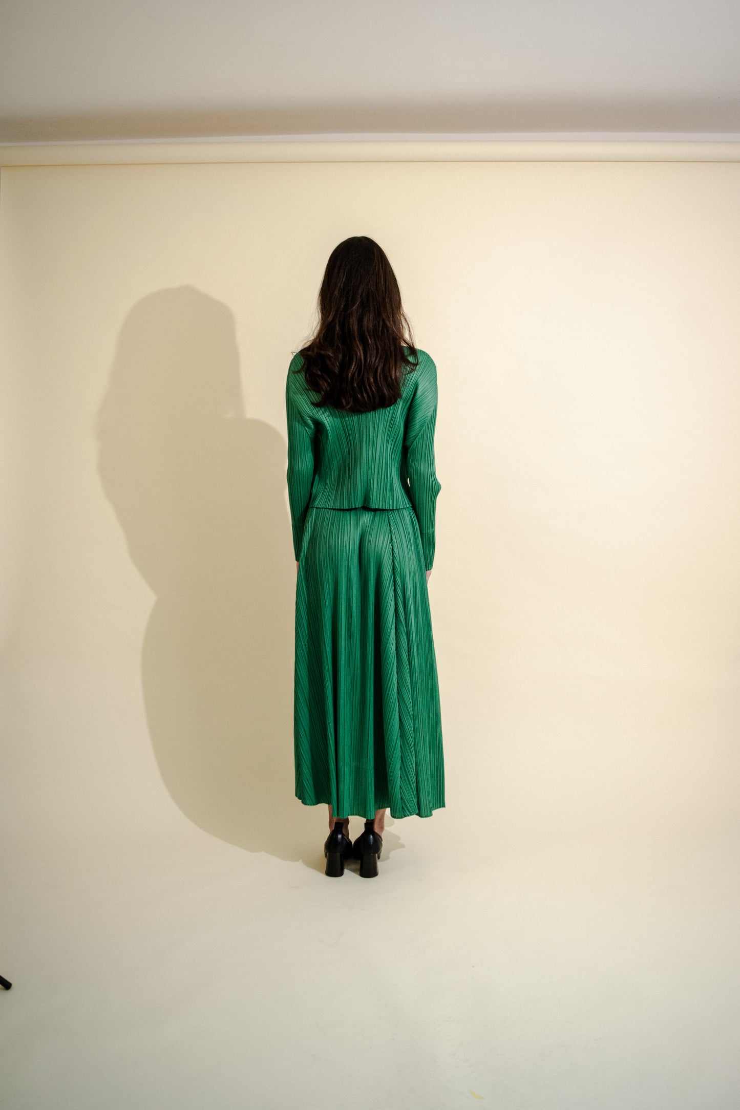 PLEATED LONG SLEEVES TOP