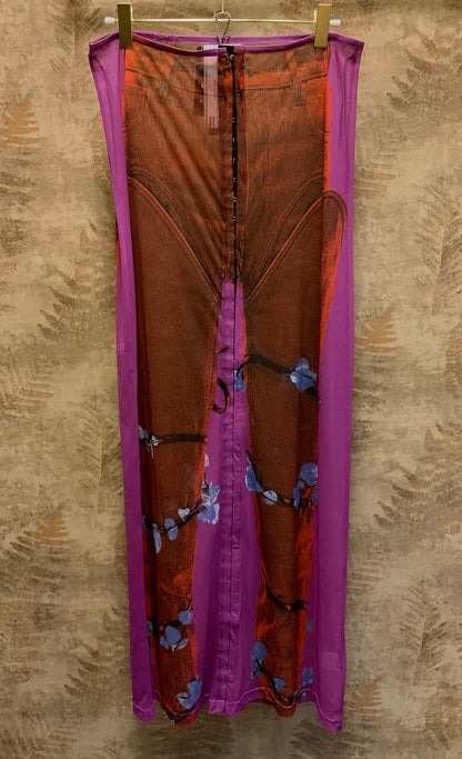 RUNWAY JEAN PAUL GAULTIER x Y PROJECT MESH SKIRT