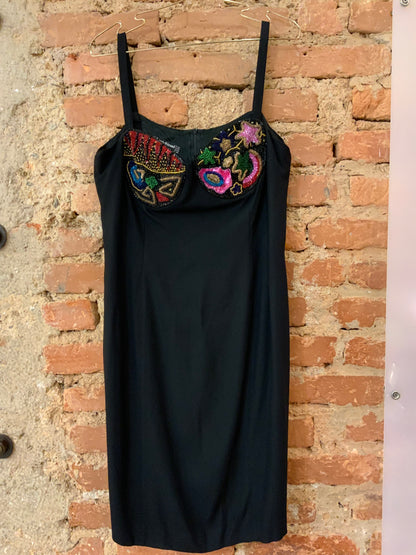 LOUIS FERAUD EMBROIDERED DRESS