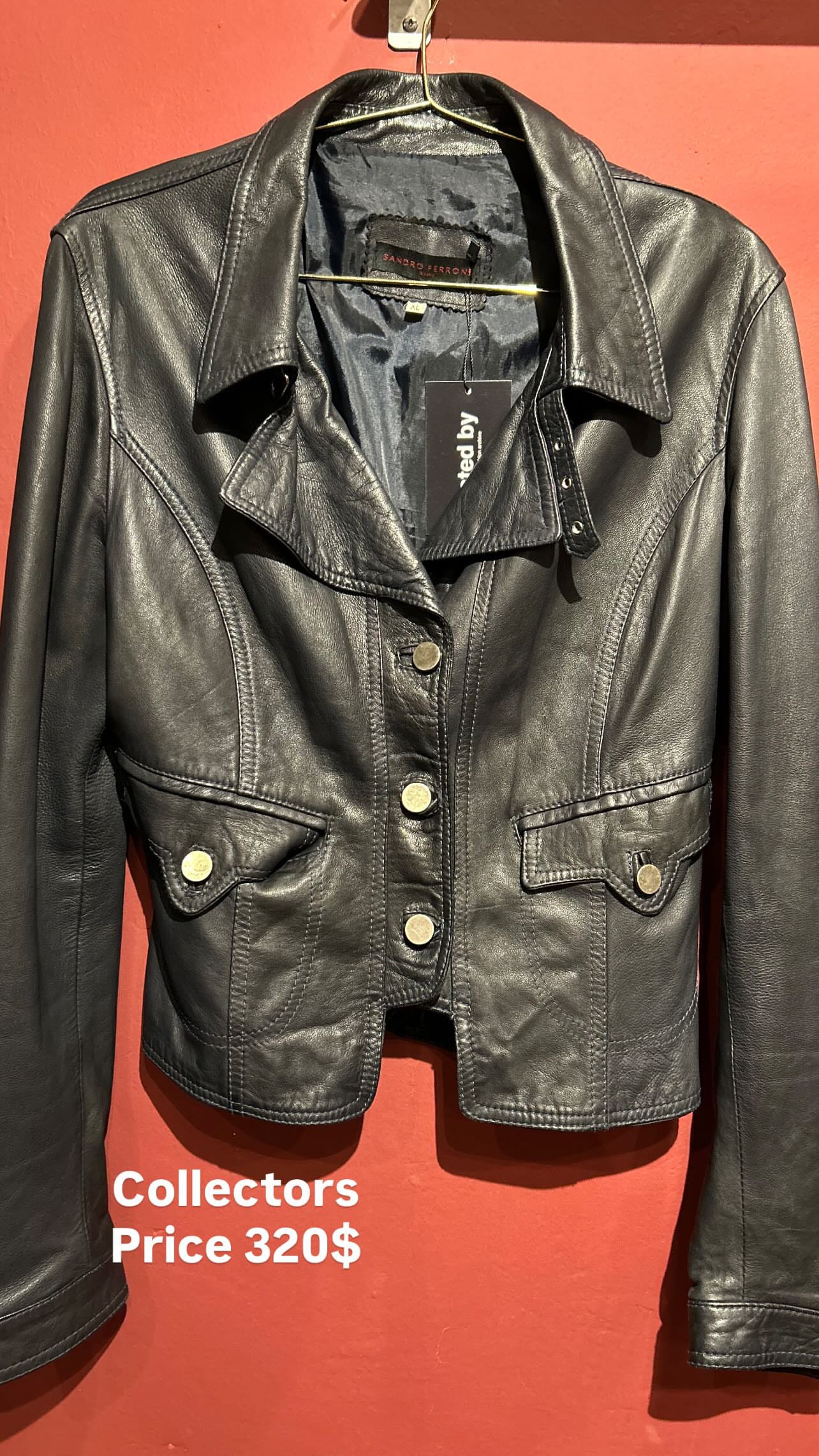 LEATHER BLACK JACKET