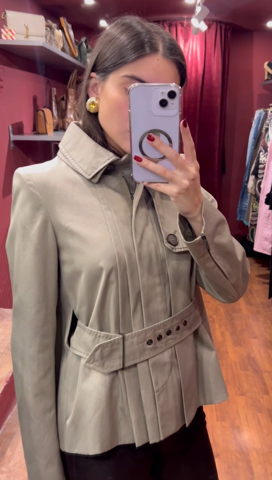 SPORT MAX SHORT TRENCH COAT JACKET