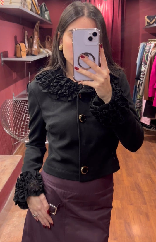 DOLCE & GABBANA JACKET WITH RUFFLES