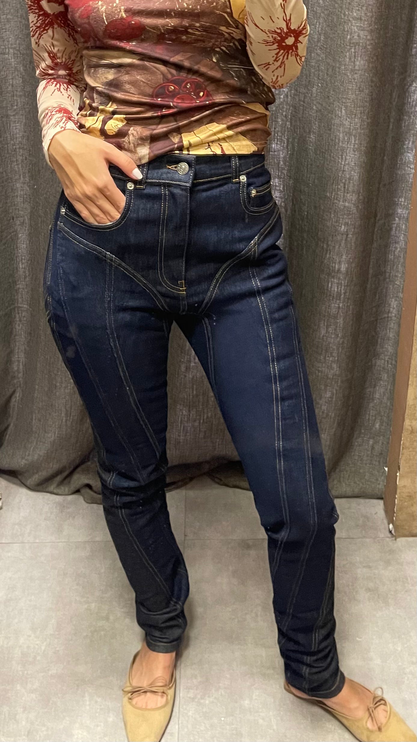 MUGLER DENIM PANT