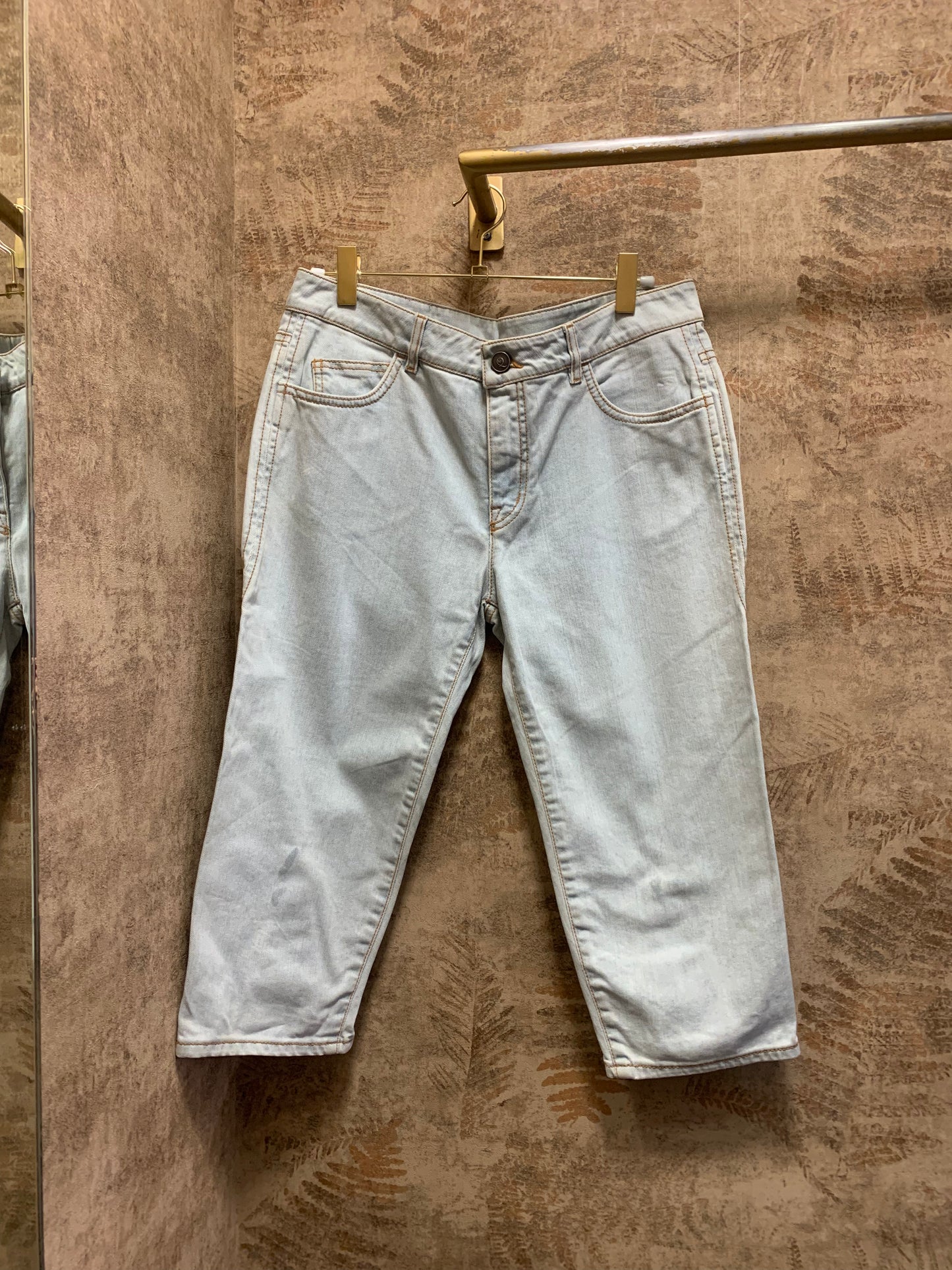ALEXANDER MCQUEEN DENIM CAPRI