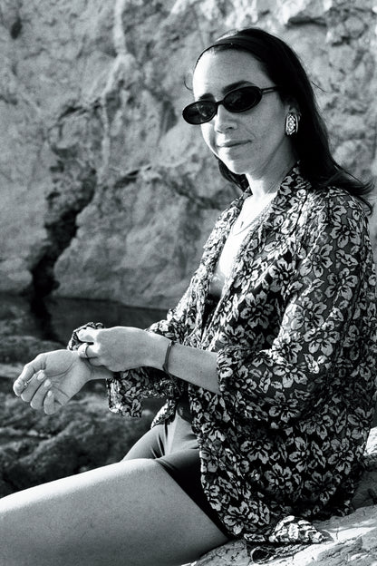 GOLDEN LACE OVERSIZED SHIRT