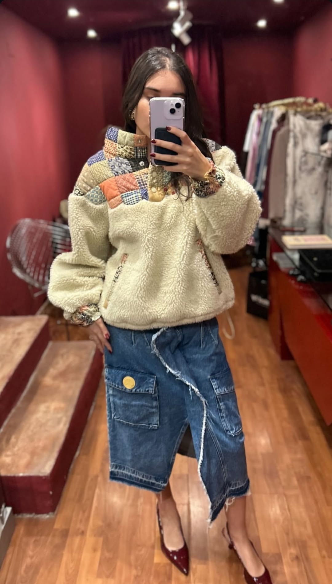 MOSCHINO DENIM SKIRT MIDI