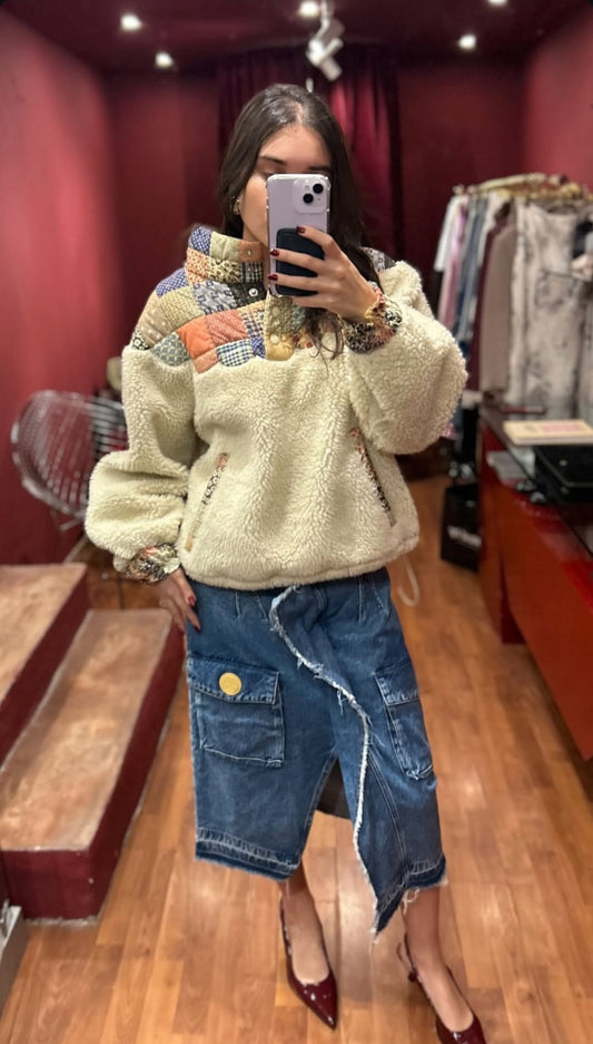 MOSCHINO DENIM SKIRT MIDI