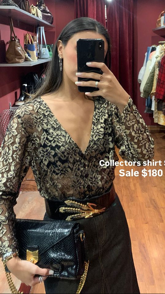 GOLDEN LACE DRESS/OVERSHIRT